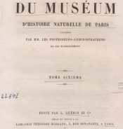 Nouvelles Archives du muséum d'histoire naturelle de Paris. Tome 6